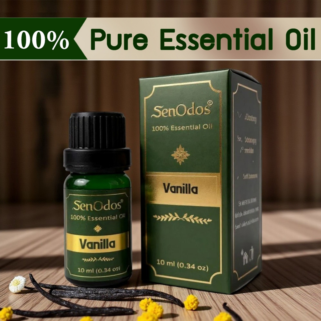 SenOdos น้ำมันหอมระเหยแท้ 100% กลิ่นวานิลลา Vanilla Pure Essential Oil