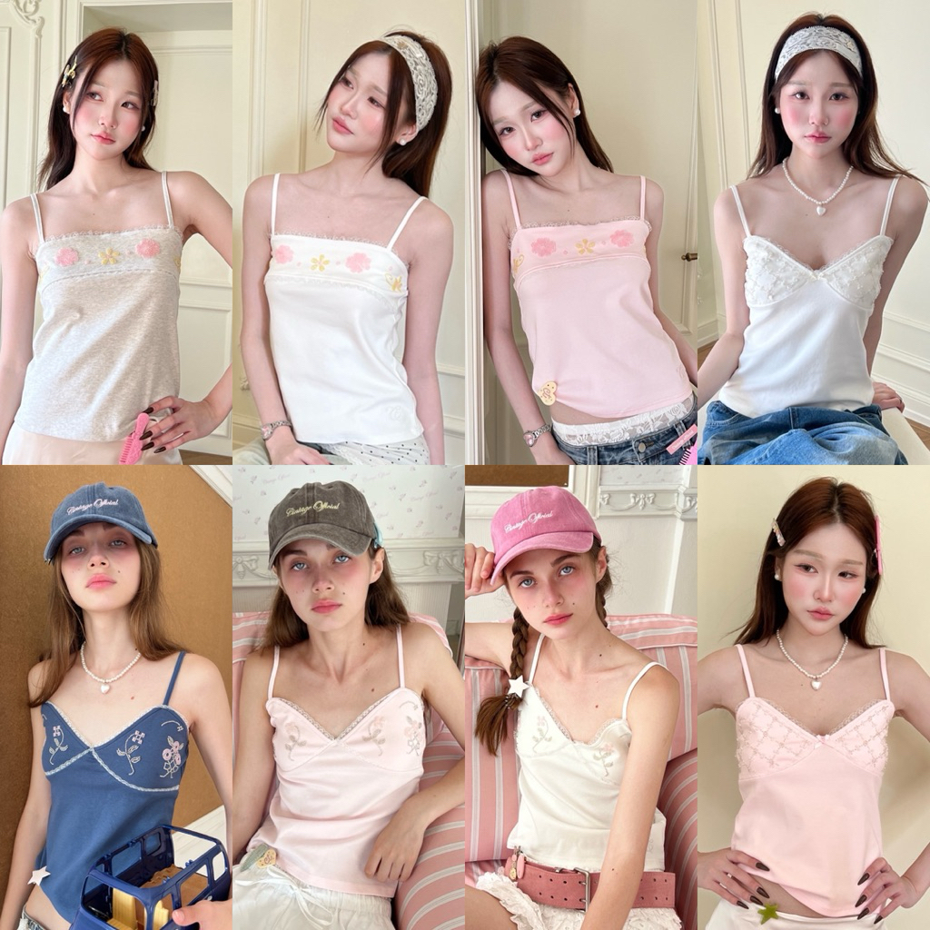 Cintage♡ CT2178 สายเดี่ยวBeads8809 💓