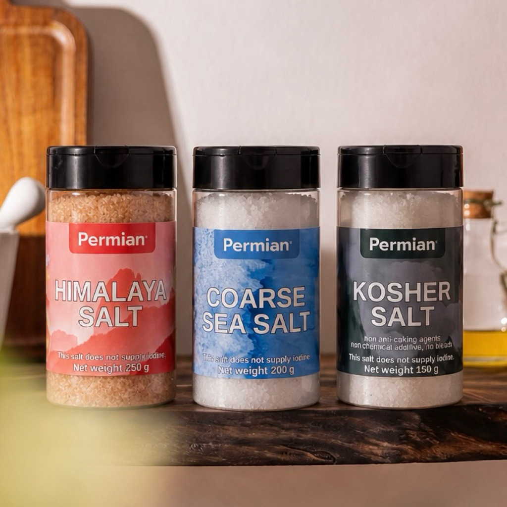 เกลือ 3 ชนิด Himalaya salt,coarse sea salt,kosher salt