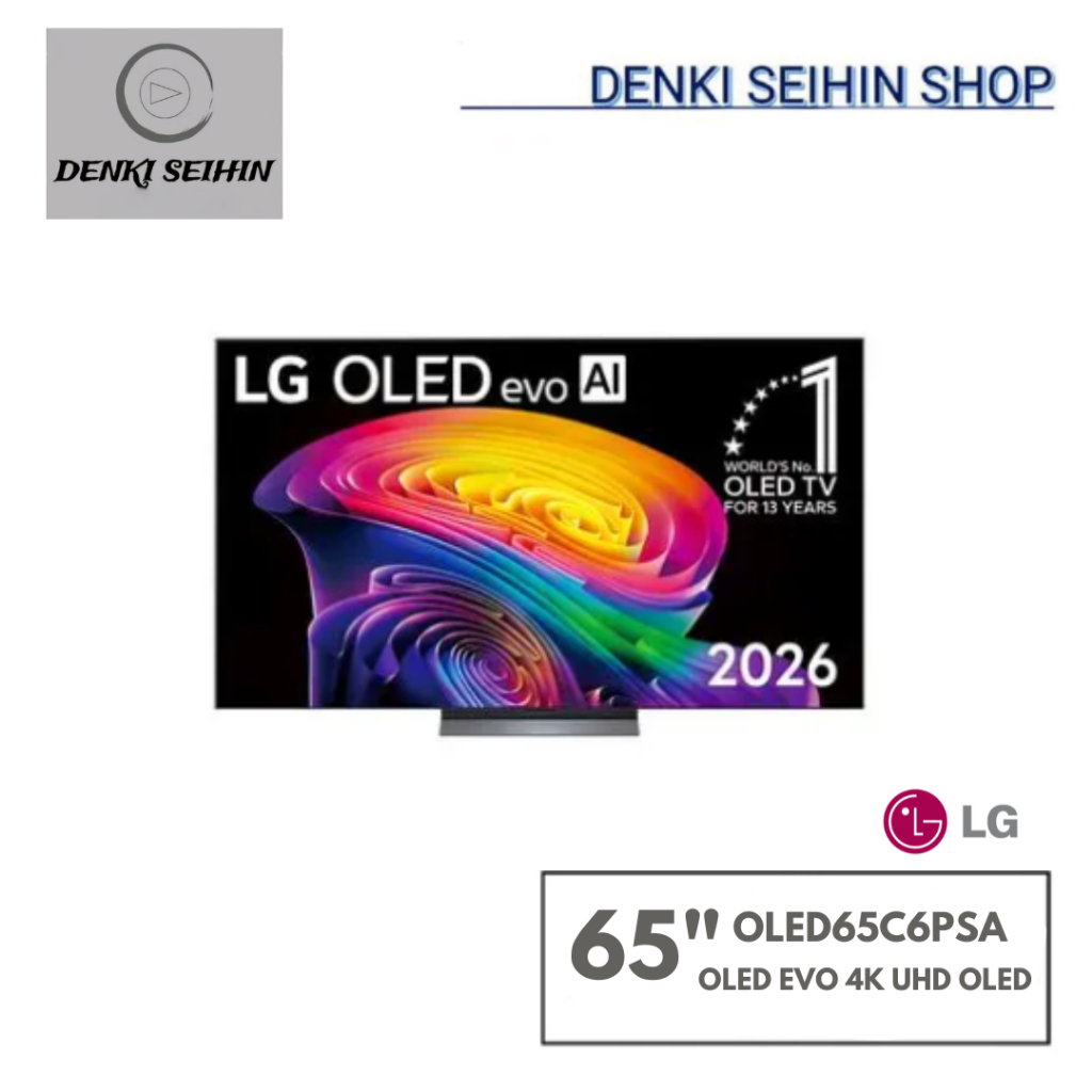 LG ทีวี OLED evo C6 สมาร์ททีวี 65 นิ้ว 4K UHD OLED รุ่น OLED65C6PSA ปี 2026
