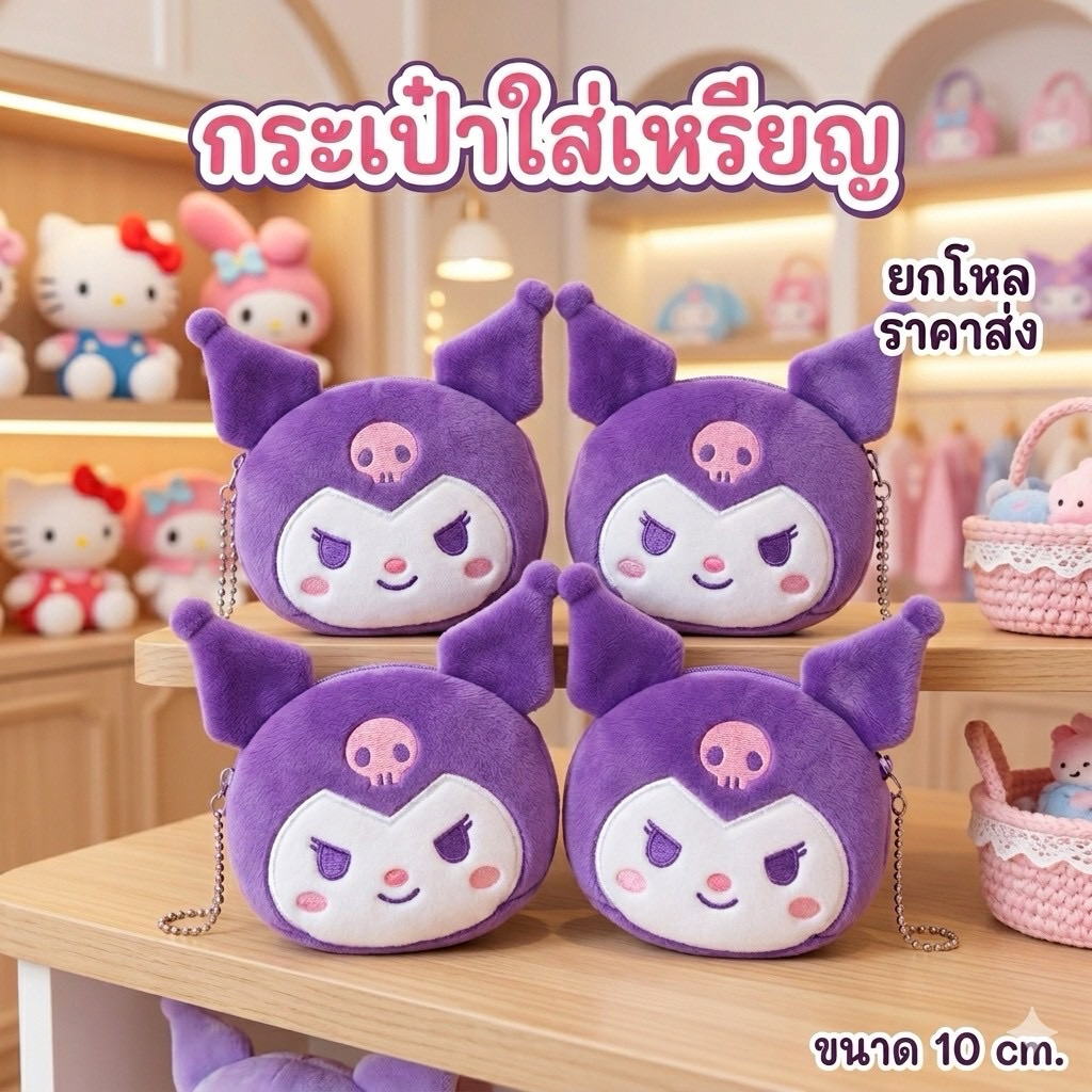 🌷ยกโหล🌷กระเป๋าขนาด 10 cm.มี2 สี มีราคาส่ง