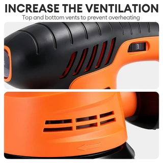 TASKTOOL เครื่องขัด 5 นิ้ว เครื่องขัดกระดาษทราย แบบกลม (ขัดสั่น) 300W Circular Orbital Sander