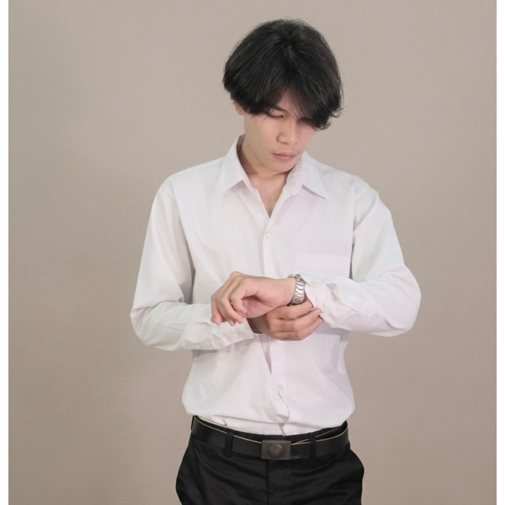 เสื้อนักศึกษา ชาย แขนยาว-แขนสั้น Nateephat