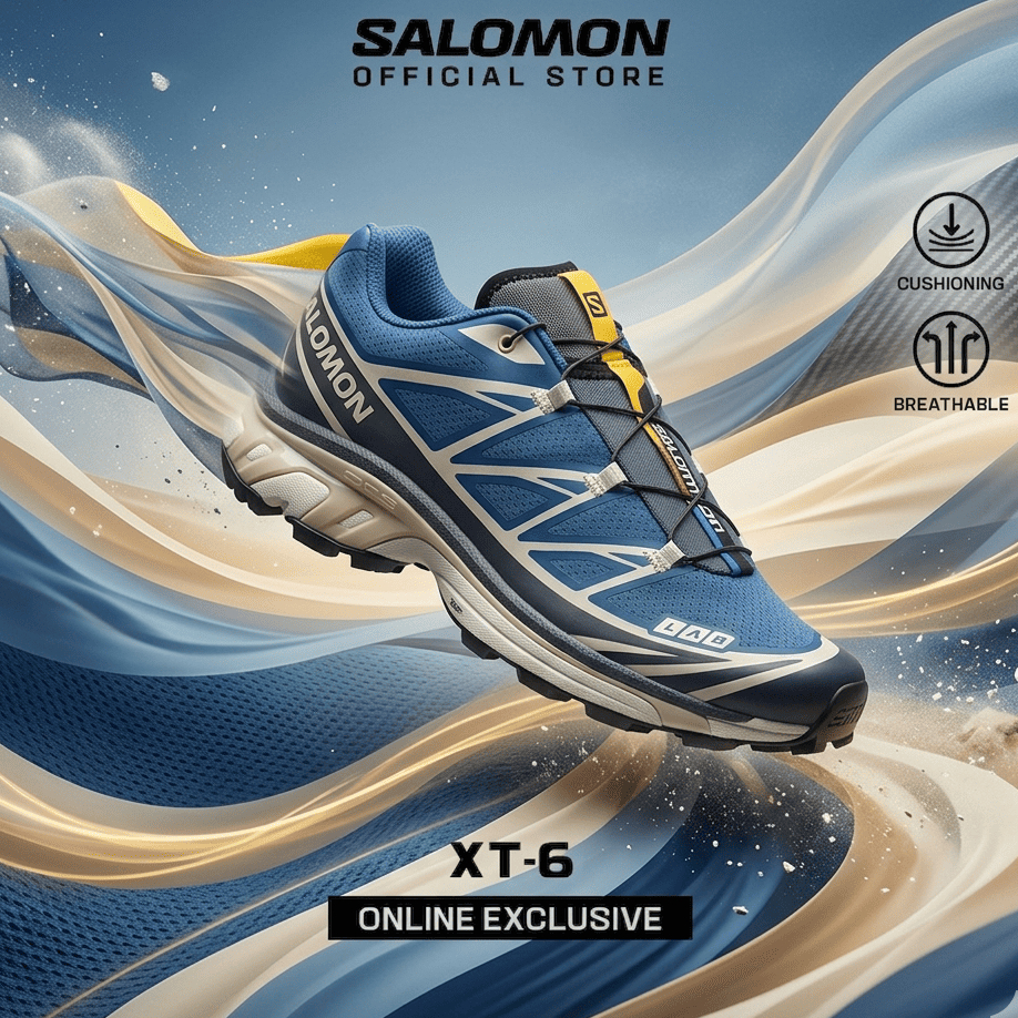 [Online Exclusive] SALOMON XT-6 Unisex Sportstyle Sneakers รองเท้าผ้าใบ Official Store