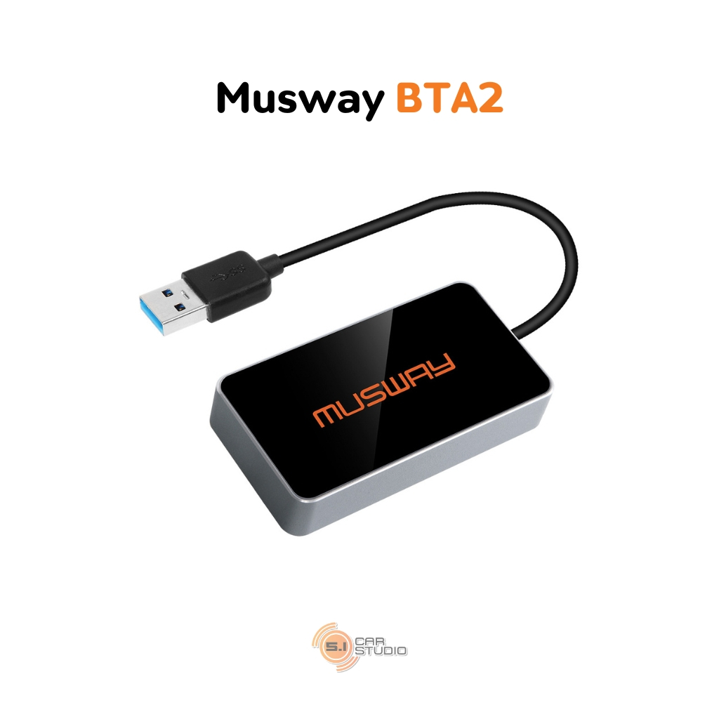 Musway BTA2 USB Bluetooth Dongle สำหรับ DSP amp,Wireless Audio Streaming