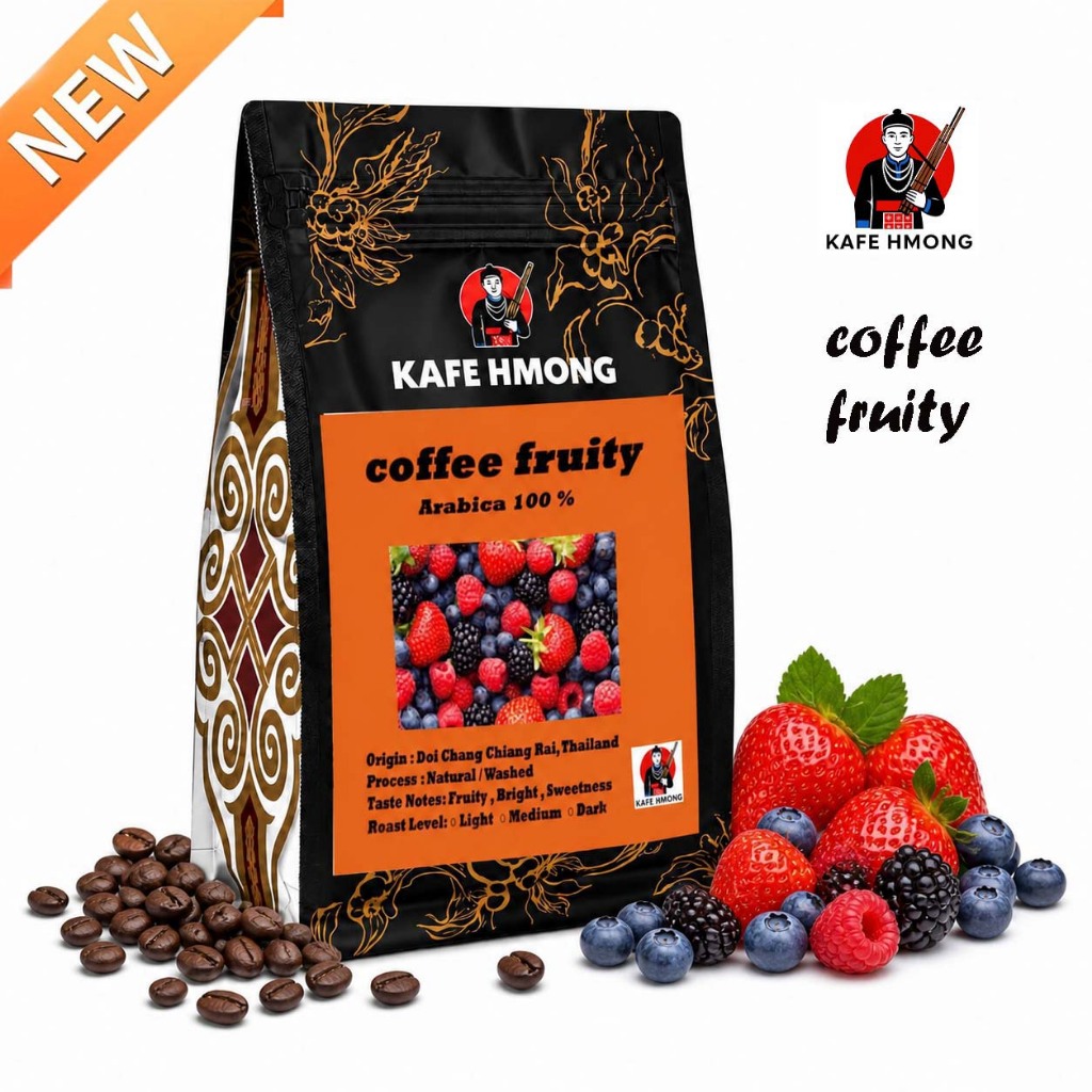 เมล็ดกาแฟคั่้ว coffee feuity เมล็ดกาแฟเบลนด์โทนฟรุตตี้สายกาแฟดำ Fruity , Bright , Sweetness ฉ่ำๆ
