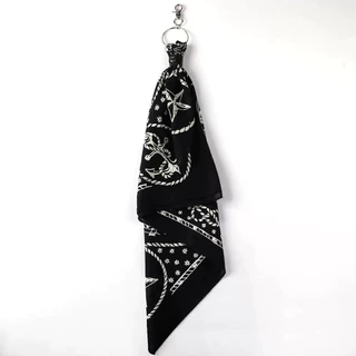 ผ้าพันคอ Bandana ผ้าฝ้าย Cotton ลายวินเทจ 55×55 ซม. สายแฟชั่นสตรีท