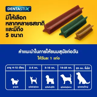[แพ็คคุ้มค่า 14 วัน] PEDIGREE Dentastix เพดดิกรี เดนต้าสติก ขนมขัดฟันสุนัขพันธุ์ทอย เล็ก กลาง ใหญ่ รสออริจินัล