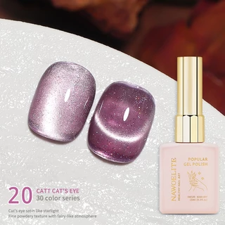 Nawoelite ลูกแก้ว สีทาเล็บเจล สีทาเล็บ สีเจลแคทอาย CATT 30 สี เงาสวยหลากแสง เรียบง่ายทาเองได้ อยู่ทนนาน ไม่หลุดง่าย