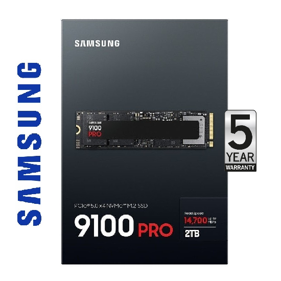 Samsung 2TB 9100 PRO M.2 NVMe Gen5 SSD