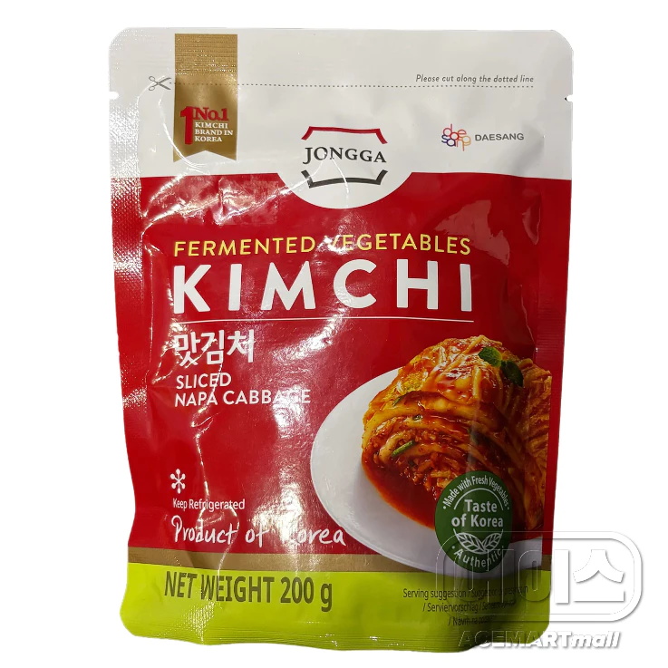 กิมจิผักกาดขาว จงกา jongga cabbage mat gimchi 200g 종가집 맛김치