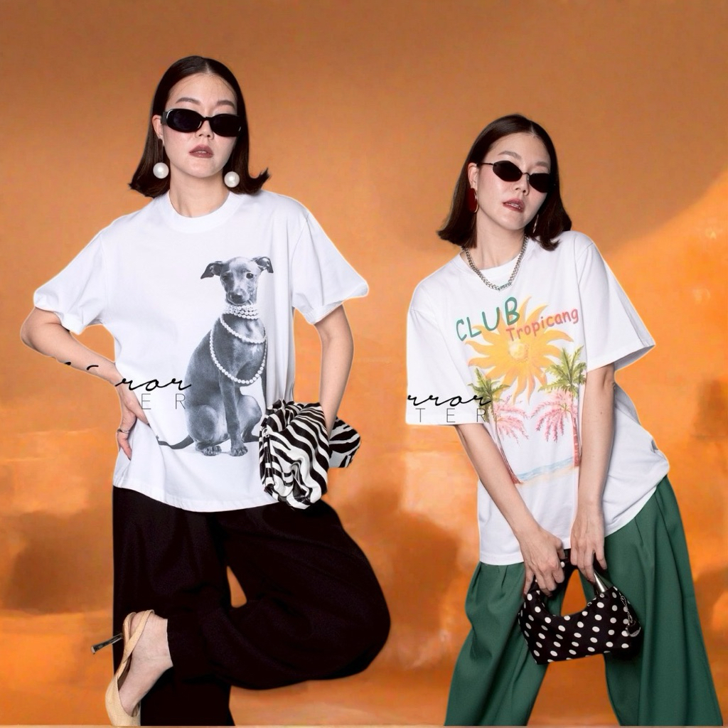 MirrorsisteR 60429.3 เสื้อยืดคอกลมทรงสวย เนื้อผ้า Premium