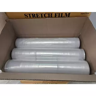 ฟิล์มยืด หนาพิเศษ พันพาเลท 1 ม้วน หน้ากว้าง 50ซม. หนา15 ไมครอน ยาว300เมตร น้ำหนัก 2.03 กก. ออกใบกำกับภาษีได้