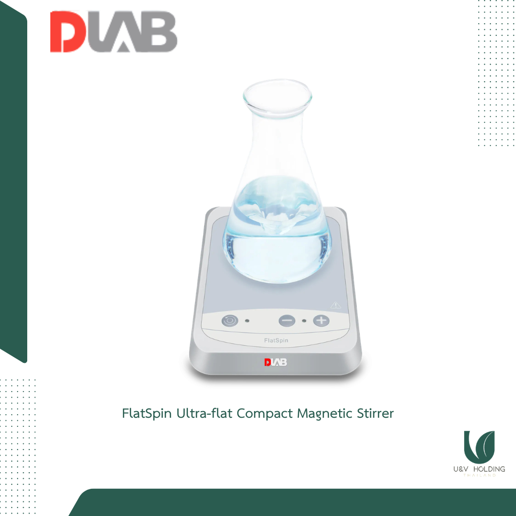 Magnetic Stirrer DLAB FlatSpin เครื่องกวนสารแม่เหล็ก ปรับรอบได้ 1500rpm