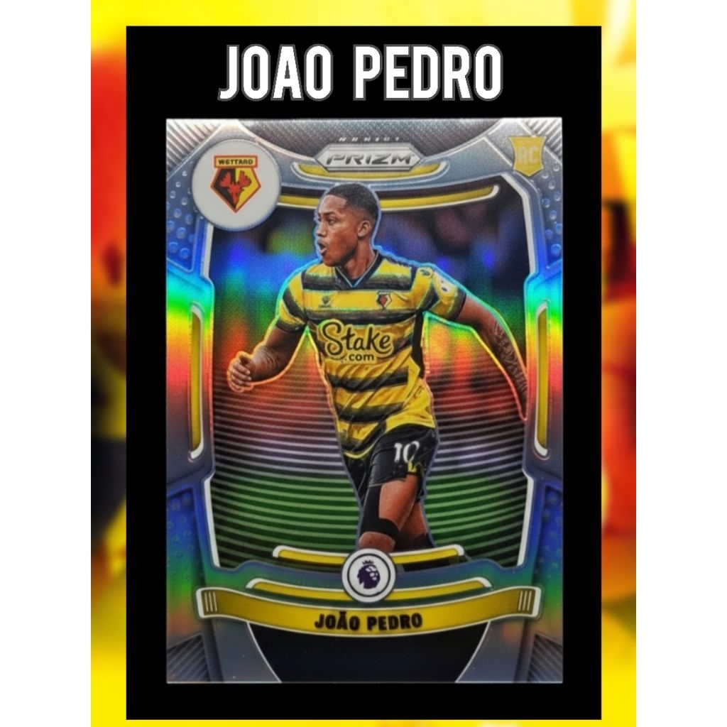 การ์ดฟุตบอล Joao Pedro ปี Rc 2021-22 Panini Prizm Premier Silver