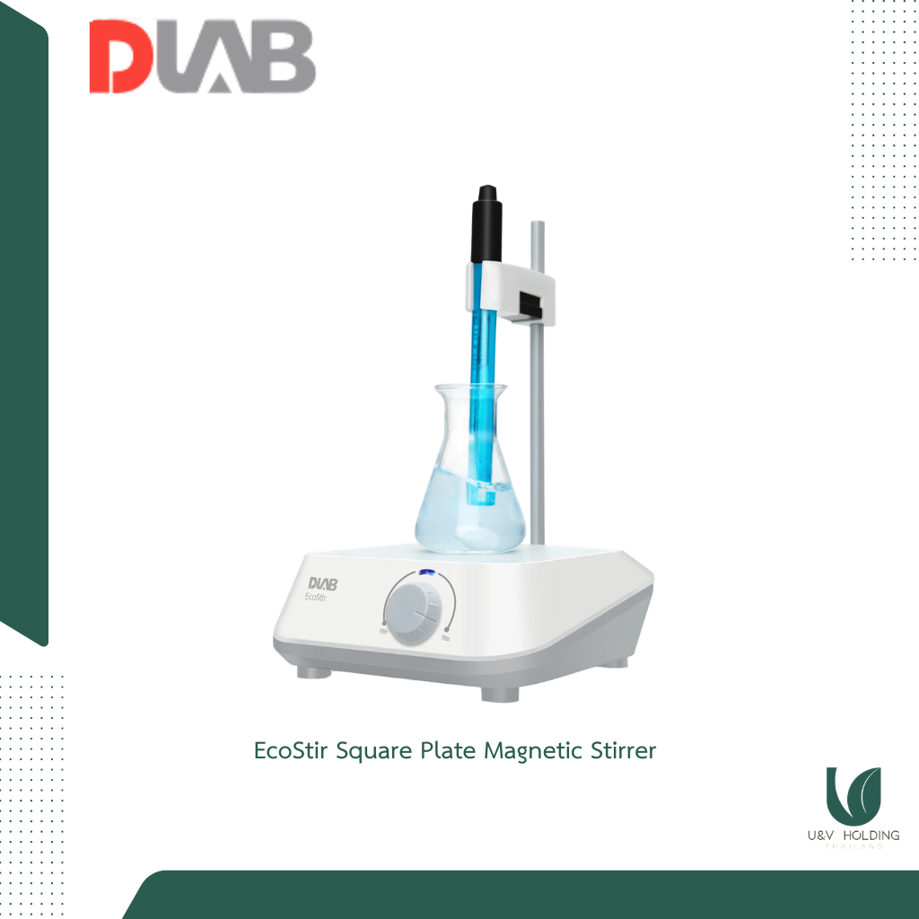 Magnetic Stirrer DLAB EcoStir เครื่องกวนสาร 1.5L พร้อมที่จับ pH Electrode