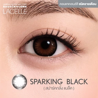 Bausch & Lomb LACELLE Grace สี Sparkling Black รายเดือน คอนแทคเลนส์สี จำนวน/กล่อง 2 ชิ้น
