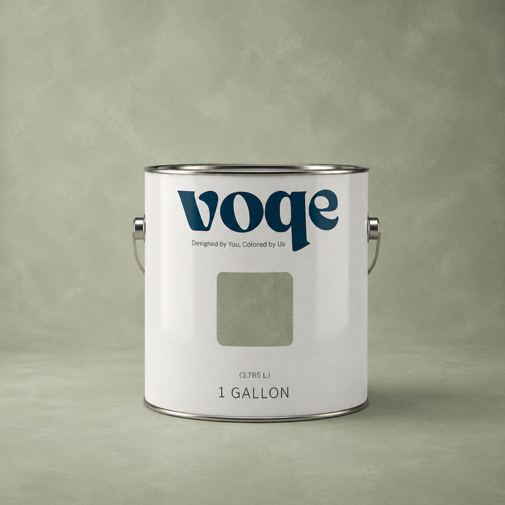 Voqe Mineral Finish เฉดสี เขียวบ้านแฟนเก่า สีตกแต่งธรรมชาติ สร้างมิติ ผิวสัมผัสแบบด้าน (Matte Finish