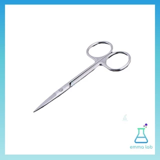 กรรไกรสแตนเลสสำหรับงานวิทยาศาสตร์ กรรไกรปลายตรง ปลายโค้ง Stainless Steel Scissors สำหรับห้องแล็บ โรงเรียน งานชีววิทยา