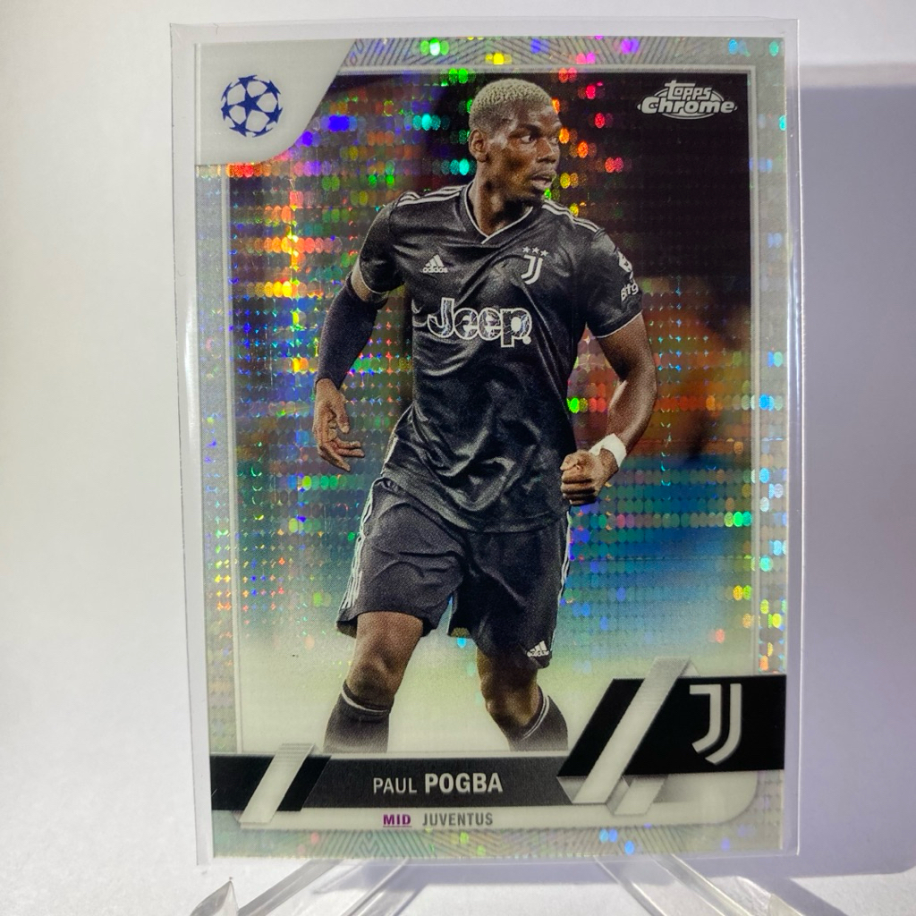 การ์ดนักฟุตบอล  PAUL POGBA, JUVENTUS, TOPPS CHROME 2023
