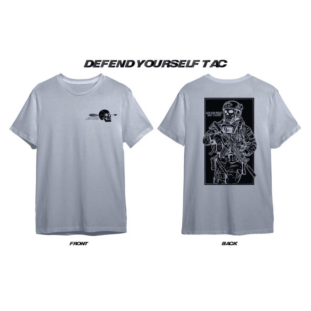 เสื้อยืด tactical (GOD HAS MERCY BUT I DON'T)