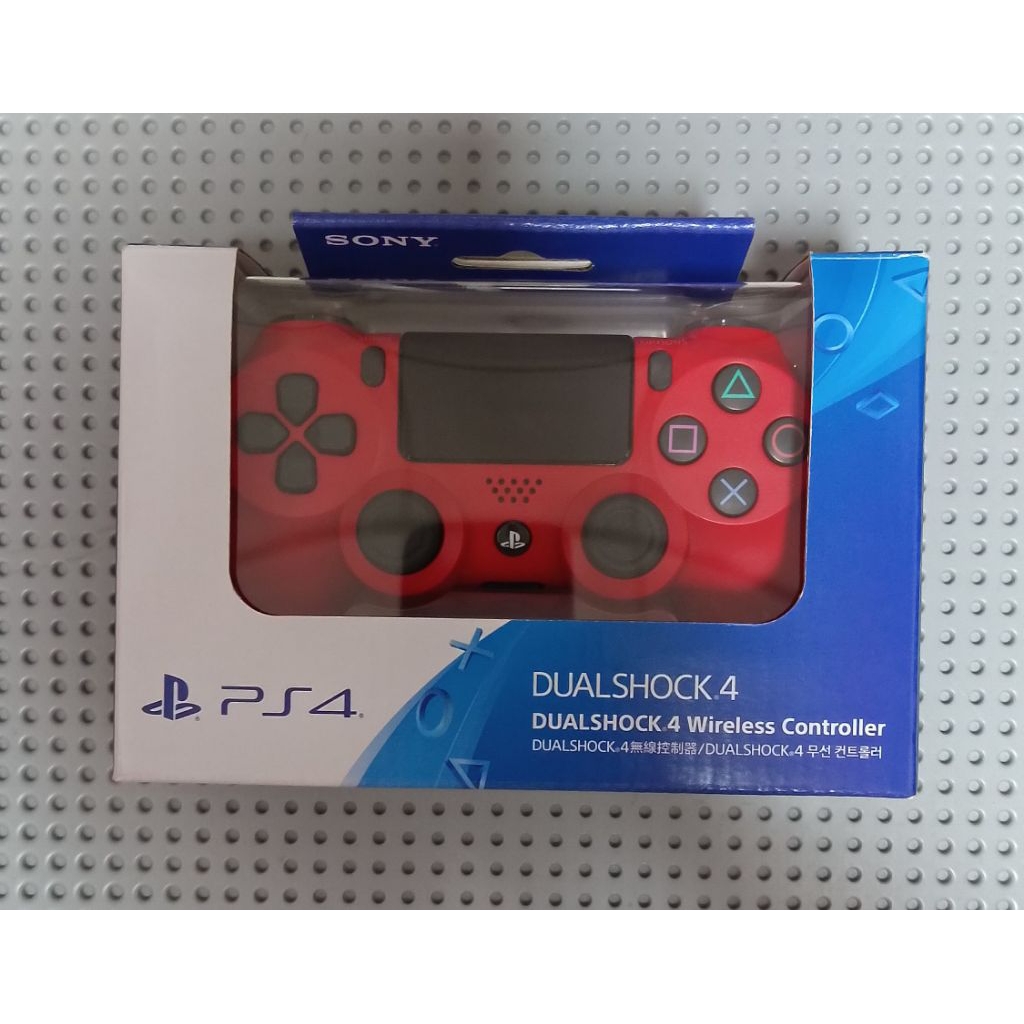จอย PS4 GEN 2 (จอยps4 เจน2 ของแท้) , JOY DUALSHOCK 4 CONTROLLER PS4 สีแดง ครบกล่อง  สภาพสวยงาม (สินค