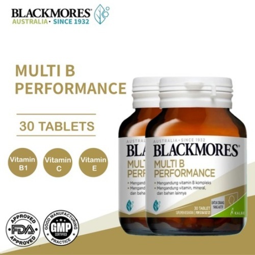 Blackmores Multi B Performance 30 เม็ด วิตามินบีรวม ของแท้ นำเข้าจากออสเตรเลีย ลดความเมื่อยล้า เพิ่มพลังงานและสมาธิ