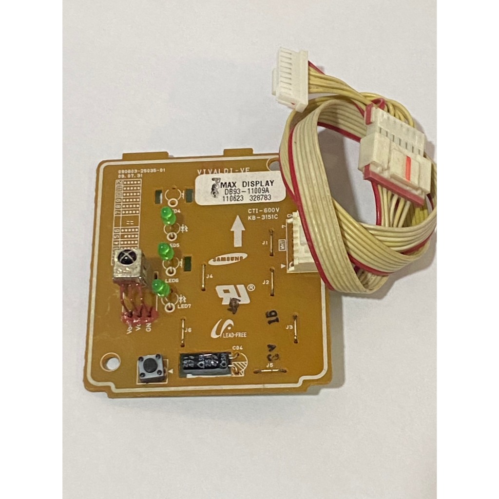รหัส DB93-11009A แผงรับสัญญาณ แอร์ซัมซุง SAMSUNG หน้าปัดอุณหภูมิแอร์ Digital รุ่นไฟ 3 ดวง ของแท้ (มื