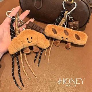 HONEY BELLE✨พวงกุญแจขนมปังตุ๊กตา สไตล์เกาหลี น่ารักมาก แต่งกระเป๋าได้ พกพาสะดวก เหมาะเป็นของขวัญ