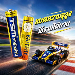 ถ่าน AAA ราชาช้างแท้ 48ก้อน ถ่านไฟฉาย AAA 1.5V รุ่น TSM-3A4 แพ็คละ4ก้อน รวม12แพ็ค ใช้งานได้นาน สำหรับรีโมท ของเล่น
