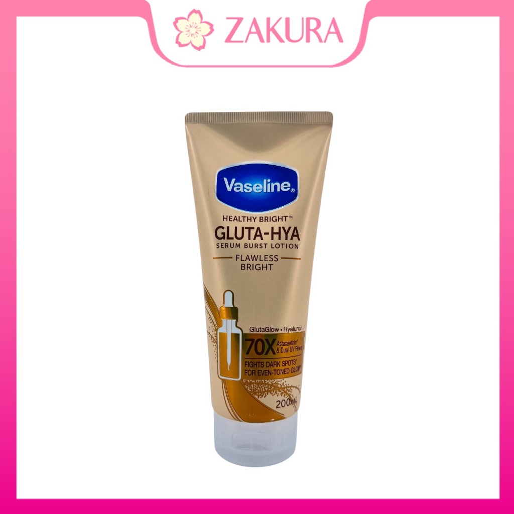 Vaseline Healthy Bright Gluta-Hya Serum Burst Lotion Flawless Bright 200ml