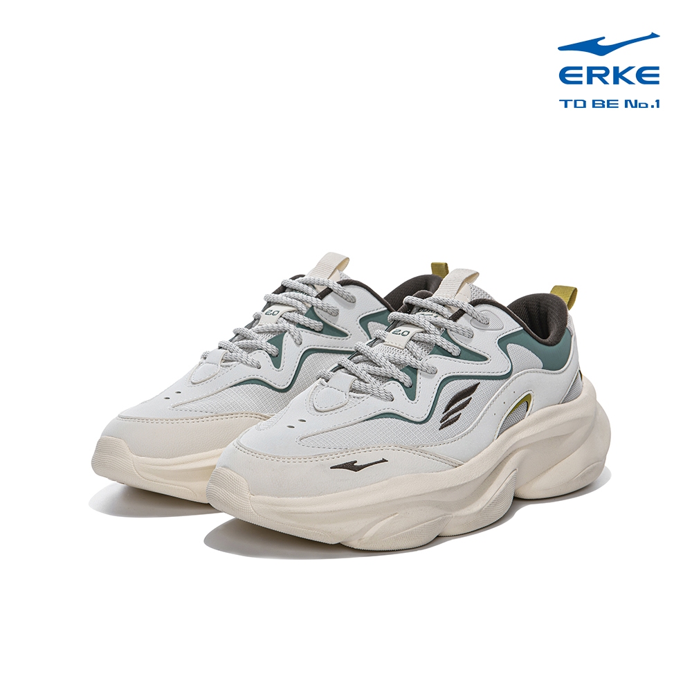 ERKE Men Jogging Shoes ,L.Grey/Flaxen , 11125302155-103