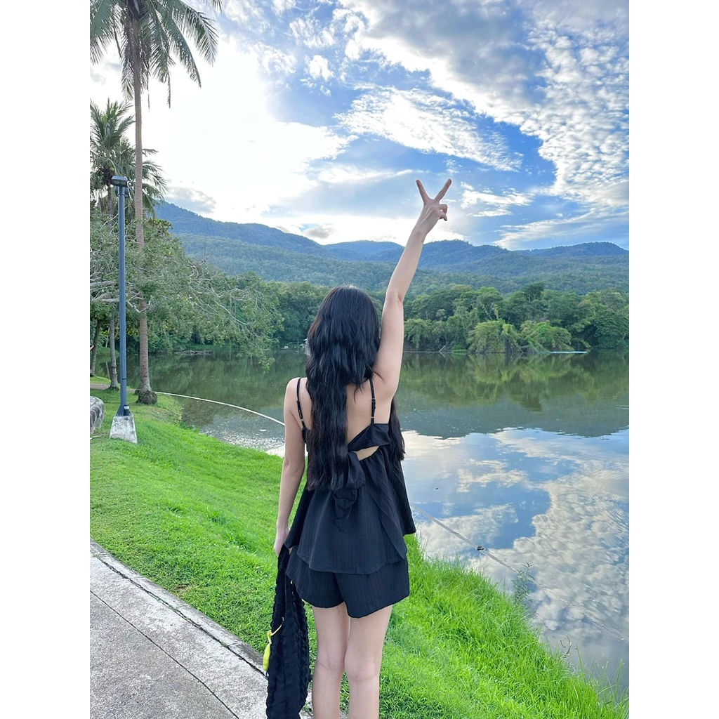ชุดเซ็ท Lilli Bow Set (เสื้อ+กางเกง) thumbnail 6