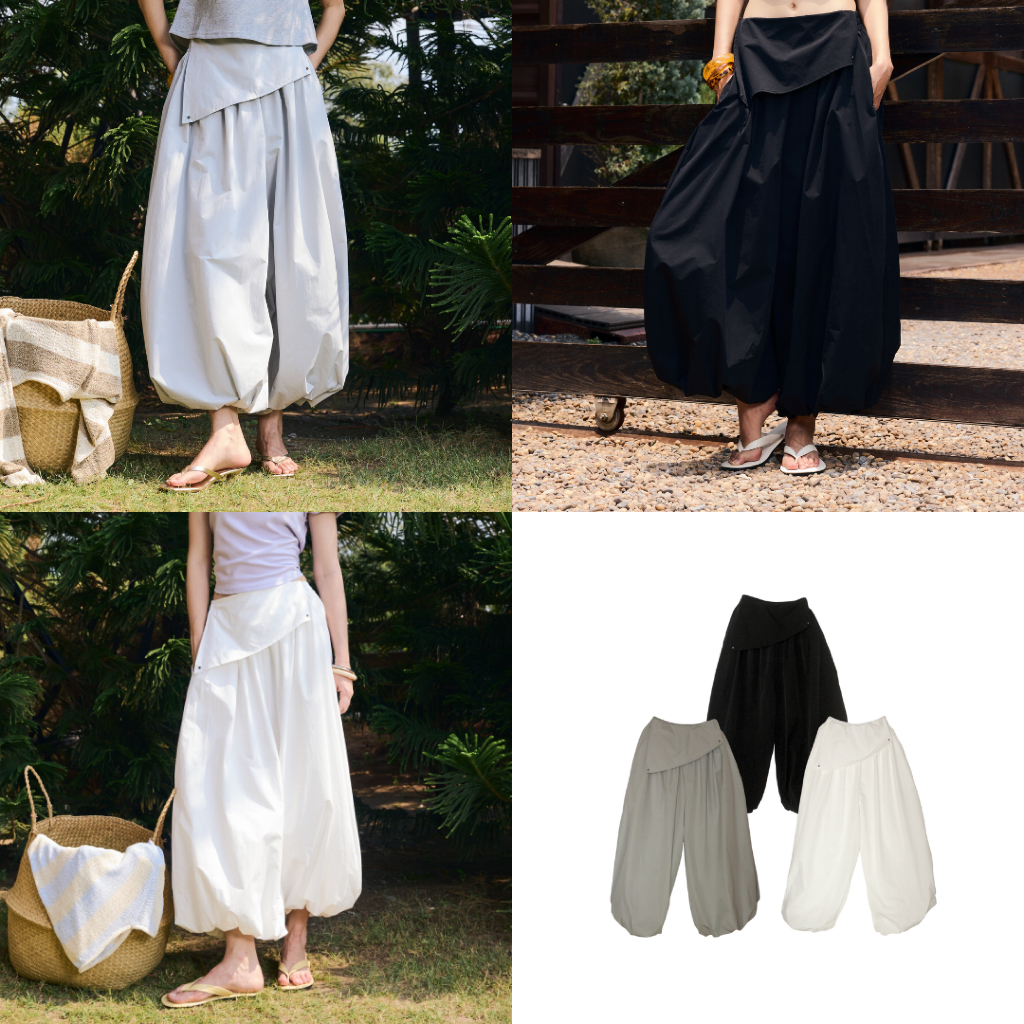 EVERYDAY - Soufflé Pants กางเกงทรงบอลลูนผ้าพริ้ว