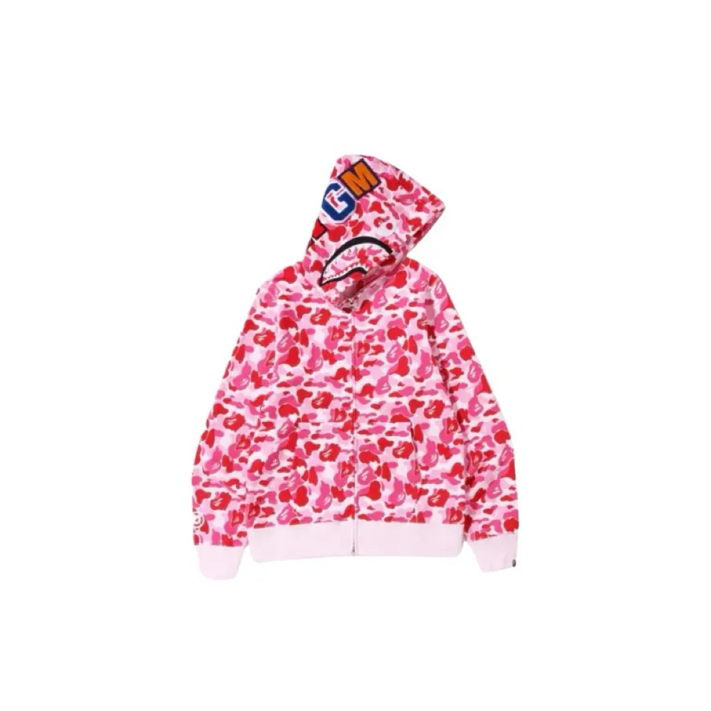bape shark camo fullzip hoodie size L