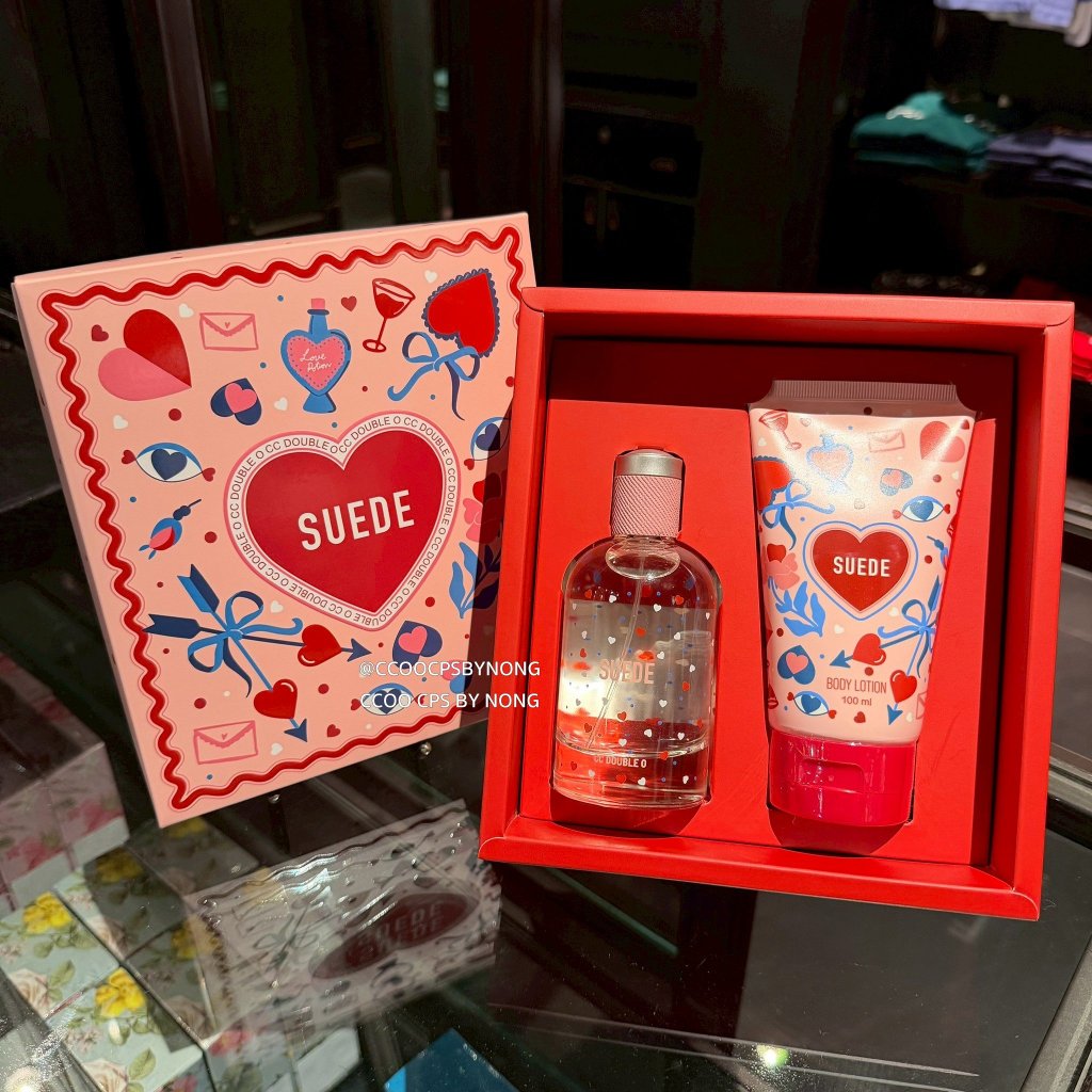 น้ำหอม CCOO กลิ่นในช็อป SUEDE VALENTINE GIFT SET ของแท้จากช็อป มีถุงช็อป/กล่องให้ SUEDE FOR HIM + SU