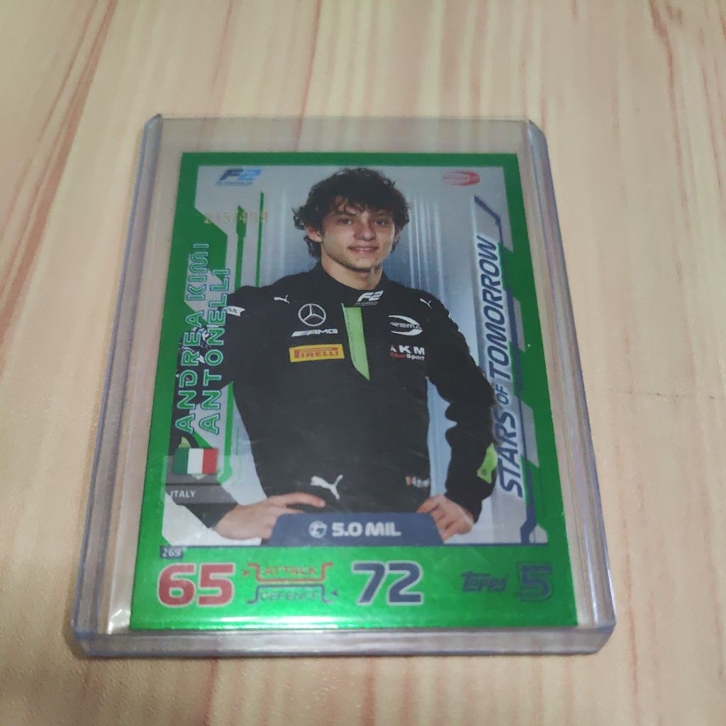 การ์ด f1 kimi antonelli 2024 turbo attax stars of tomorrow limited /499
