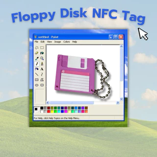 พวงกุญแจ Floppy Disk NFC Tag 💾🛜 งาน 3D Print
