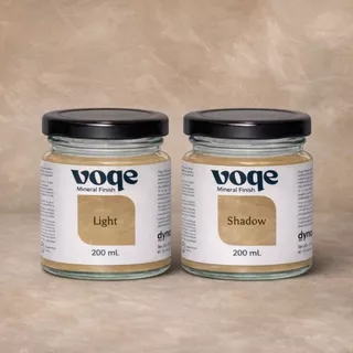 Voqe Mineral Finish ขนาดทดลอง 200 ml (Light+Shadow) สีตกแต่งธรรมชาติ สร้างมิติ ผิวสัมผัสแบบด้าน (Matte Finish)