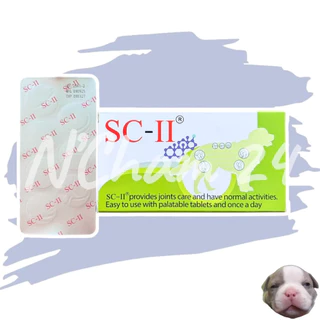 SC-II joint (หมดอายุ03/2027) อาหารเสริมบำรุงข้อ สำหรับสุนัข 1กล่อง บรรจุ 28 เม็ด