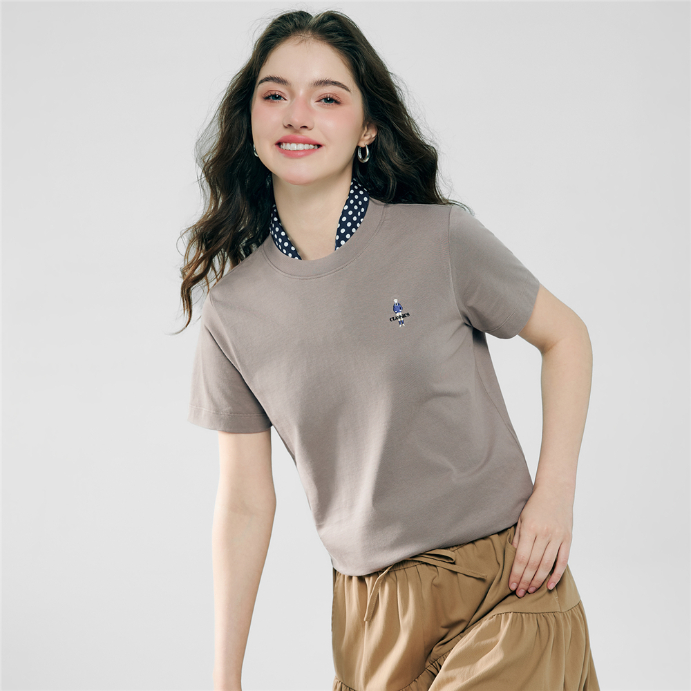 GIORDANO تيشيرت نسائي Comfort Classic — صورة 2