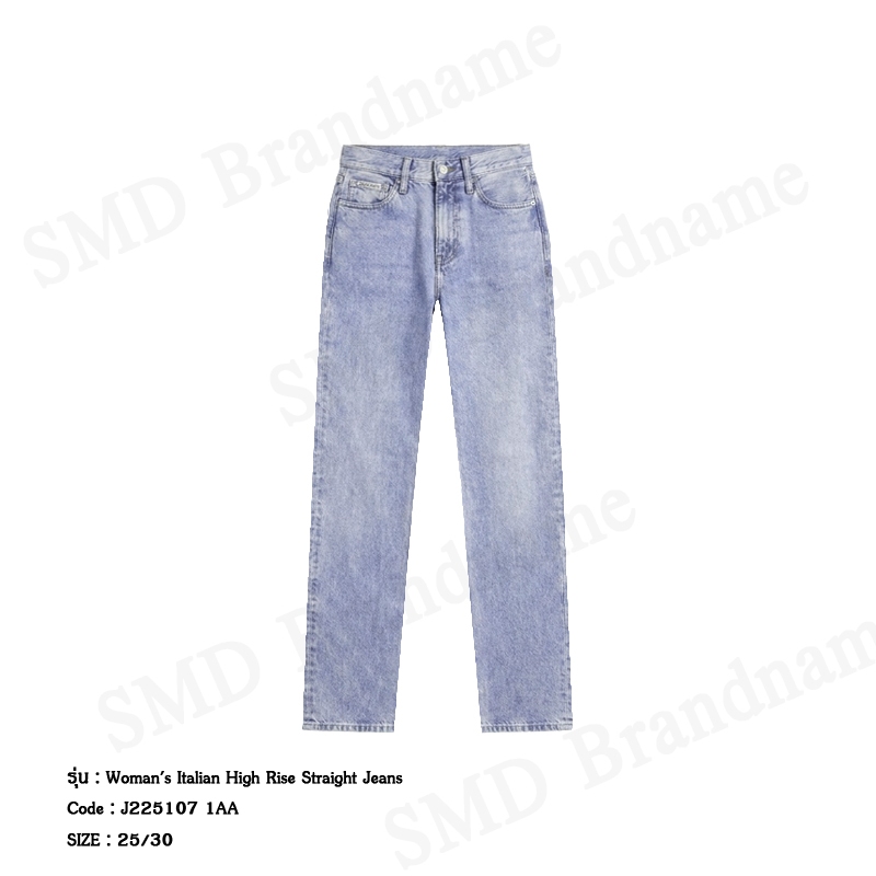 Calvin Klein Jeans กางเกงยีนส์ผู้หญิง รุ่น Woman's Italian High Rise Straight Jeans Code: J225107 1A