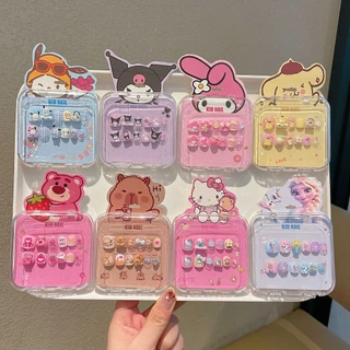 OKK Life Stop(A1744)*พร้อมส่งในไทย*เล็บปลอมโทนพาสเทล ลายน่ารัก ติดง่าย ไม่ทำร้ายเล็บ เหมาะสำหรับน้องๆ
