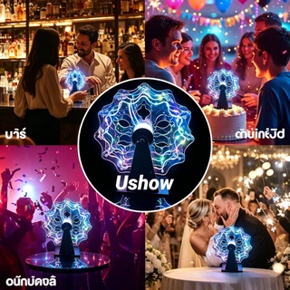ชิงช้าสวรรค์ค็อกเทล ชั้นวางไวน์ LED ที่วางแก้วน้ำชิงช้าสวรรค์ แถมฟรีแก้ว 12 ใบ เหมาะสำหรับบาร์ KTV ไนท์คลับ ปาร์ตี้ส่วนต