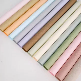 กระดาษห่อช่อดอกไม้ 56x56 ผลิตภัณฑ์ใหม่มีขนาด 35 x 500 ซม. กันน้ำ สีพื้น 20แผ่น/แพ็ค กระดาษด้าน กระดาษห่อของขวัญ