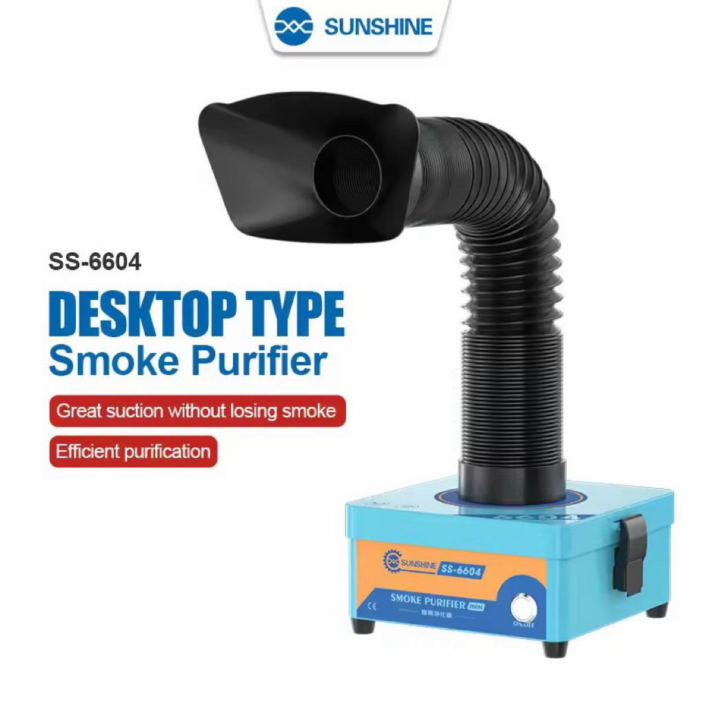 เครื่องฟอกควัน SUNSHINE SS-6604 ขนาดกะทัดรัด ระบบกรองสามชั้น ตั้งโต๊ะ
