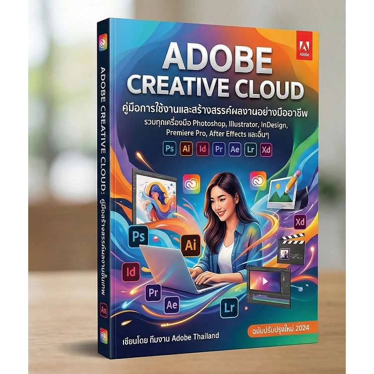 หนังสือสอนการใช้งาน Adobe Creative Cloud รุ่นใหม่ล่าสุด สอนการติดตั้งและใช้งานอย่างละเอียด