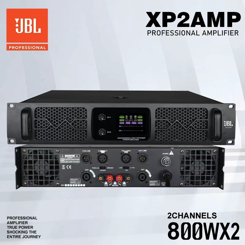 JBL XP2 AMP เพาเวอร์แอมป์บริสุทธิ์ ประสิทธิภาพเวทีป้องกันการหวีดคืนเสียงจริง เข้ากันได้กับลําโพงขนาด
