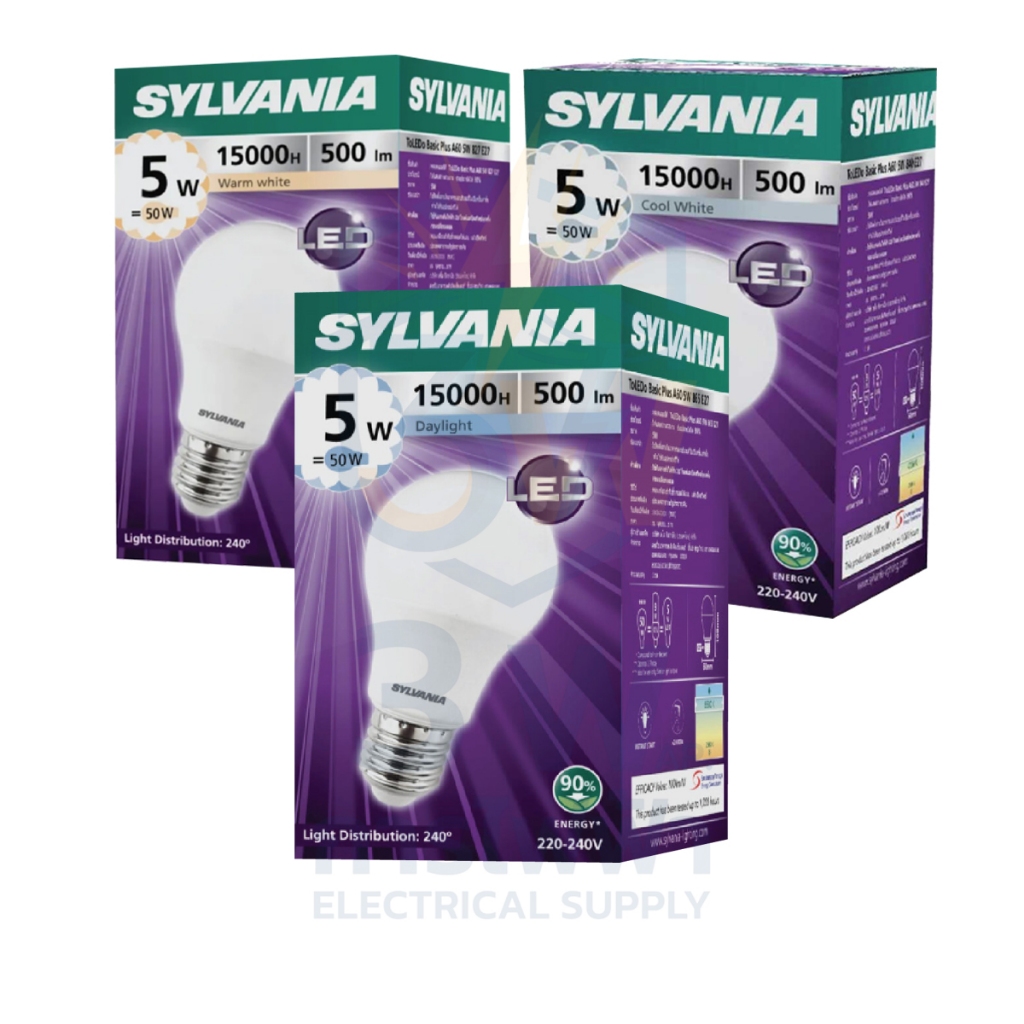 หลอดไฟ LED 5W SYLVANIA E27