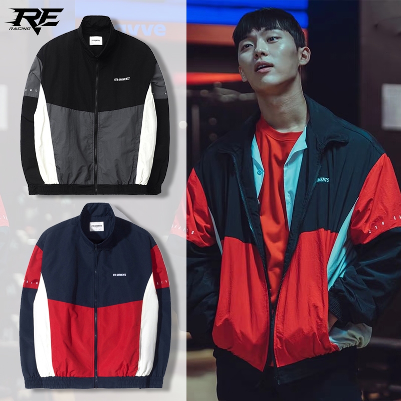 【พร้อมส่ง】แจ็กเก็ตซูโฮ ซีรีส์เกาหลี Weak Hero Class 1 เสื้อโค้ทแขนยาว ปักลายทั้งตัว สไตล์เท่ๆ ใส่ได้ทั้งชายและหญิง มีซิป